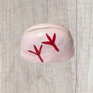 Handmade Mini Pink Chicken Photo Holder